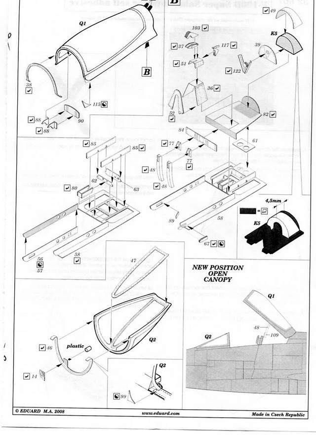 Eduard Ätzteile - F-100D Interior Self Adhesive