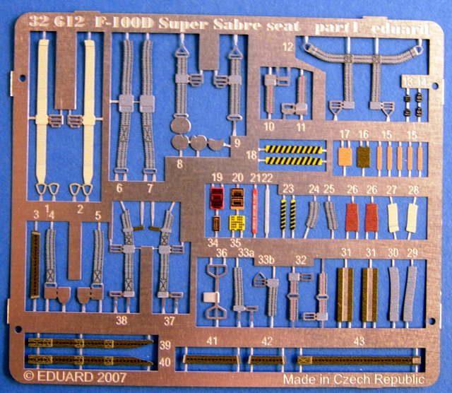 Eduard Ätzteile - F-100D Seat