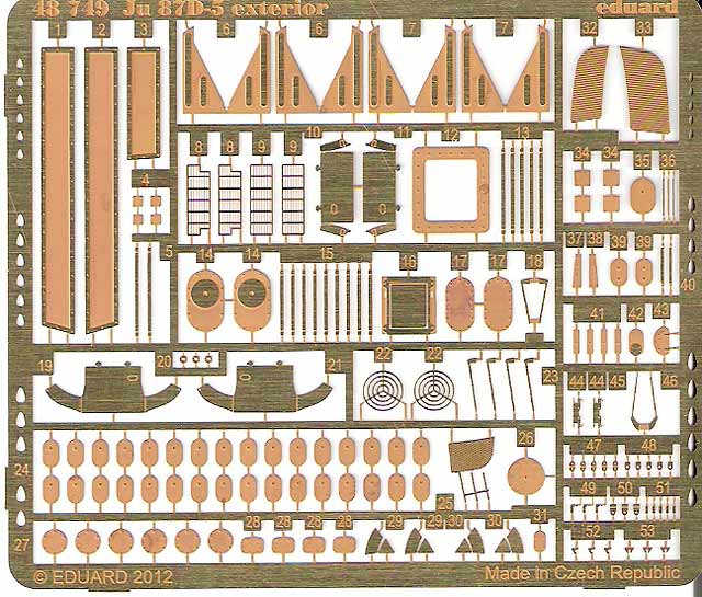 Eduard Ätzteile - Ju 87D-5 exterior