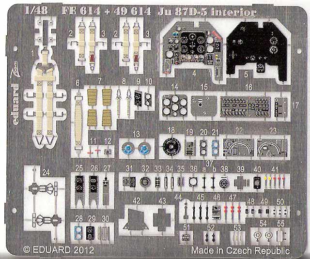 Eduard Ätzteile - Ju 87D-5 interior S.A