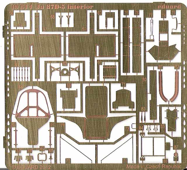 Eduard Ätzteile - Ju 87D-5 interior S.A