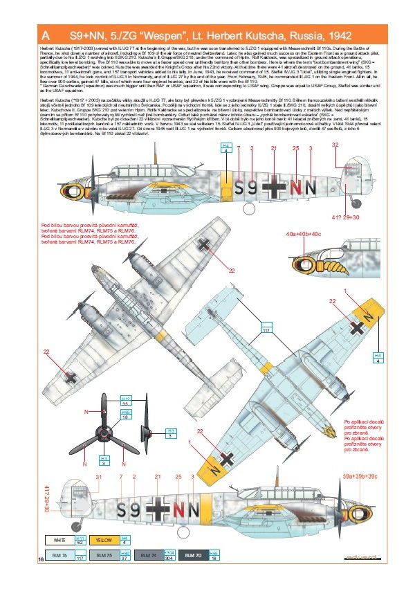 Eduard Bausätze - Bf 110E ProfiPack