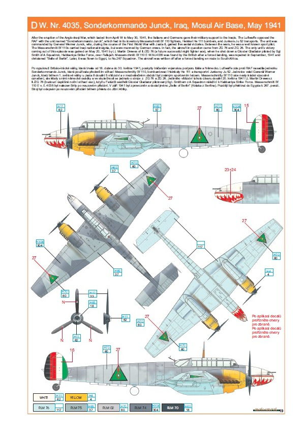 Eduard Bausätze - Bf 110E ProfiPack