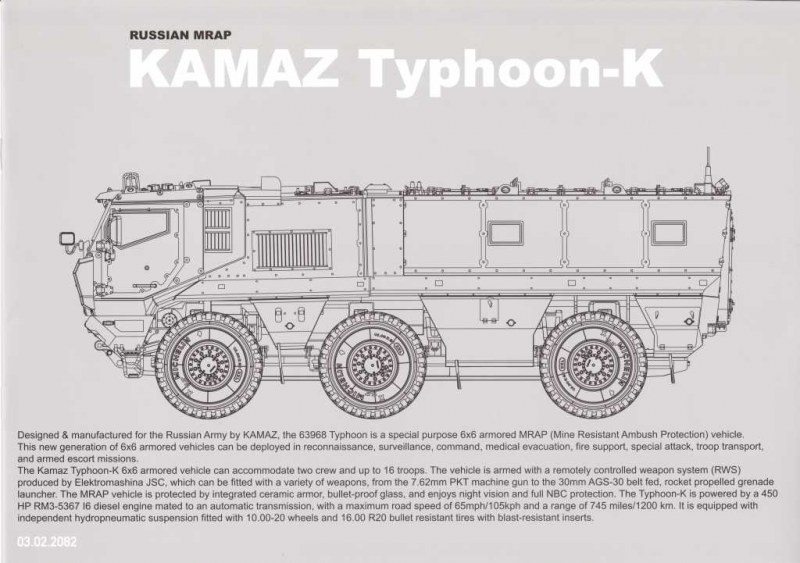 Takom - Russian MRAP KAMAZ-63968 "Typhoon-K"