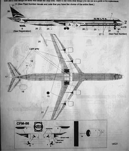 Minicraft Model Kits - Delta DC-8 Super 71