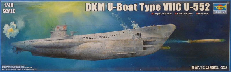 Trumpeter - DKM U-Boat Type VIIC U-552 Teil 1