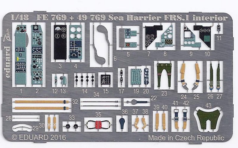 Eduard Ätzteile - Sea Harrier FRS.1 Interior Zoom