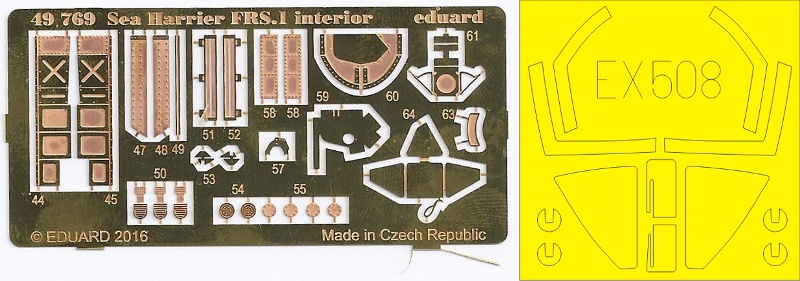 Eduard Ätzteile - Sea Harrier FRS.1 Interior Zoom