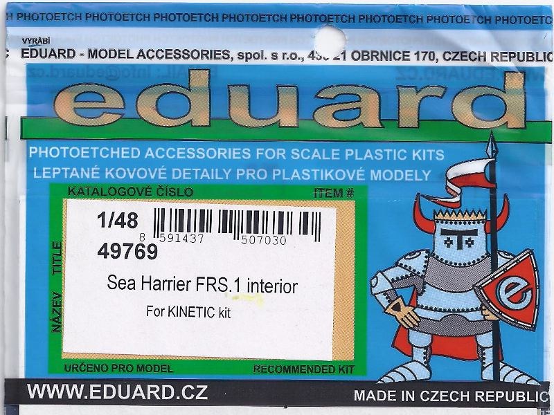 Eduard Ätzteile - Sea Harrier FRS.1 Interior