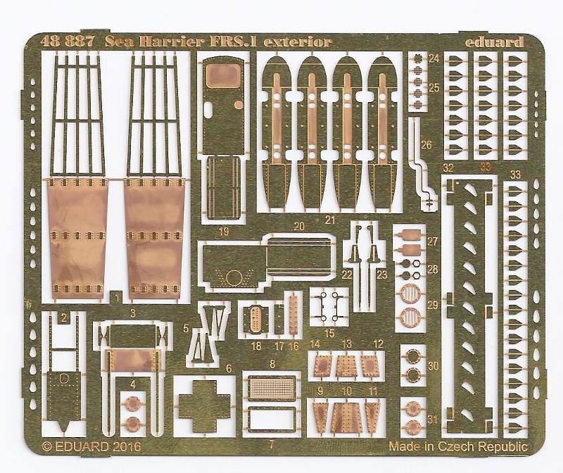 Eduard Ätzteile - Sea Harrier FRS.1 Exterior