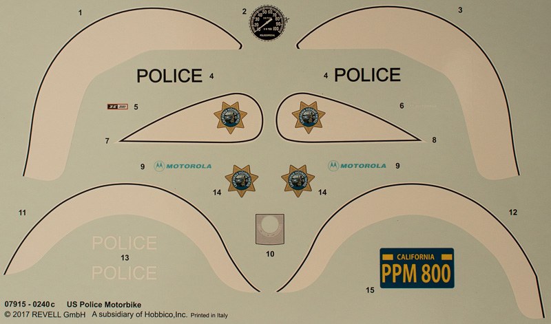 Revell - US Police Motorbike