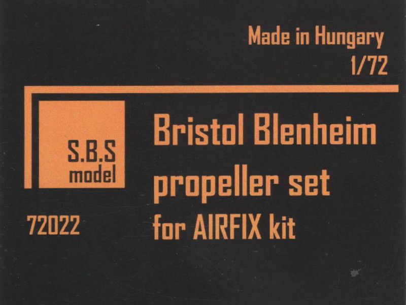 S.B.S Model - Bristol Blenheim propeller set