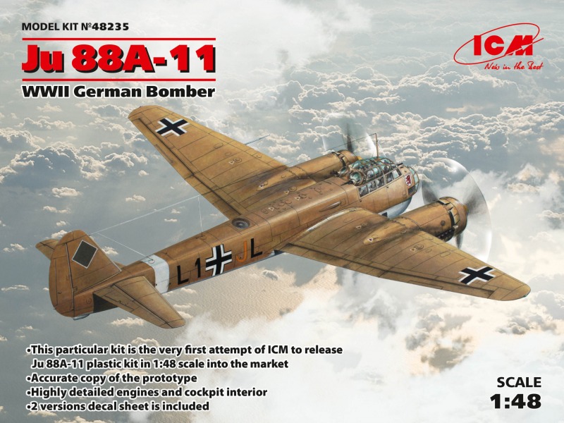 ICM - Ju 88A-11 WWII German Bomber