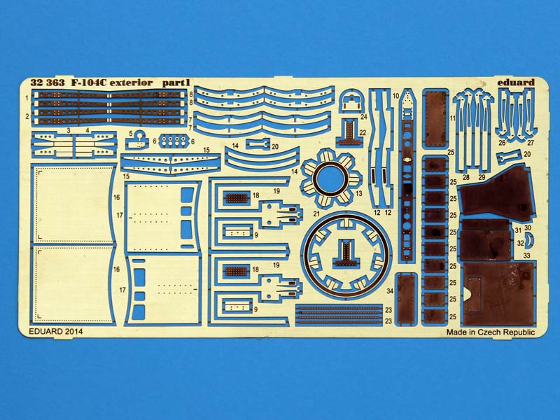 Eduard Ätzteile - F-104C exterior