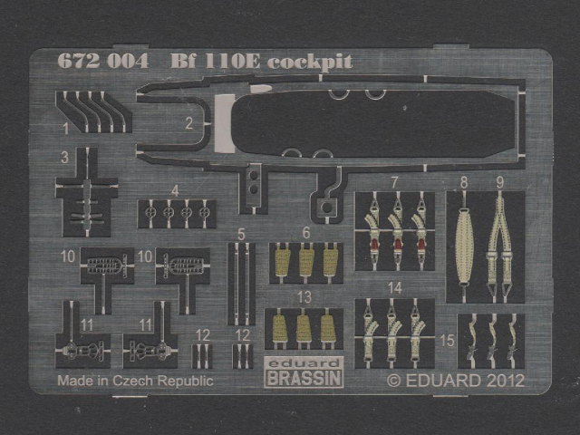 Eduard Brassin - Bf 110E Cockpit