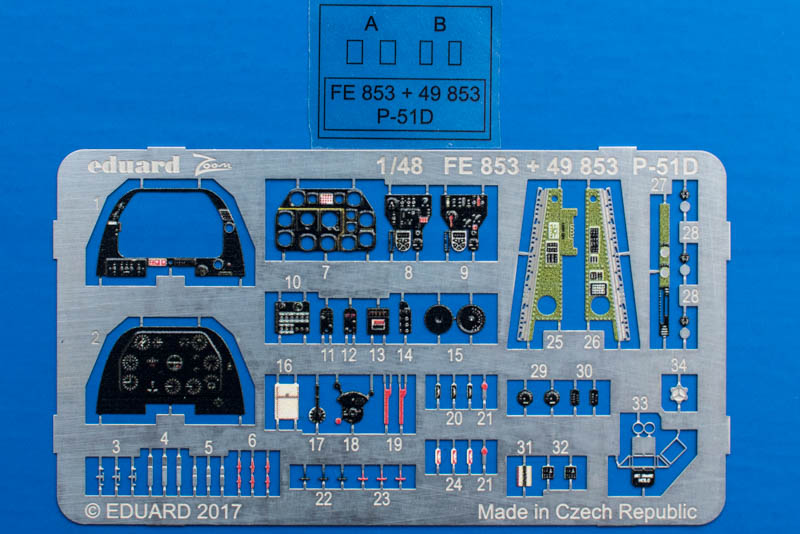 Eduard Ätzteile - P-51D interior