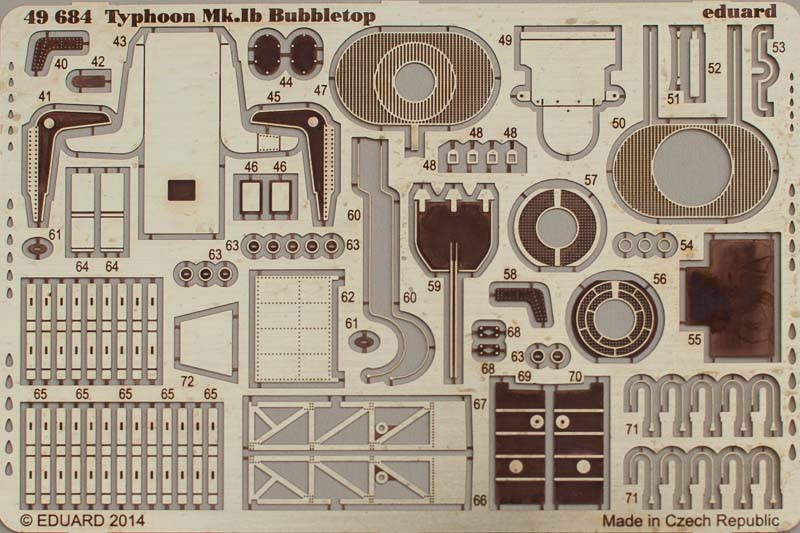 Eduard Ätzteile - Typhoon Mk.Ib Bubbletop Self Adhesive