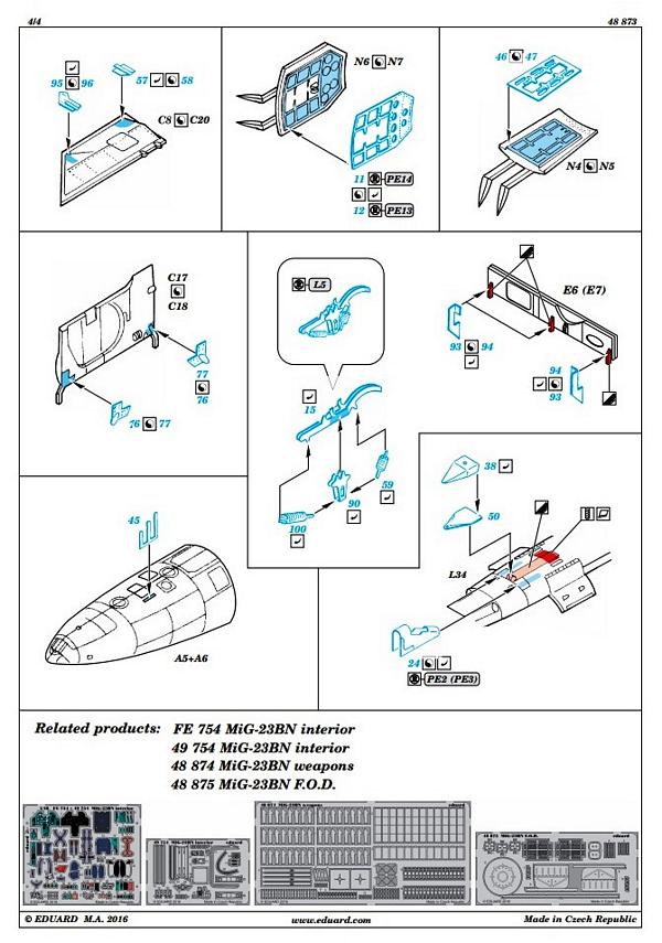 Eduard Ätzteile - MiG-23BN exterior