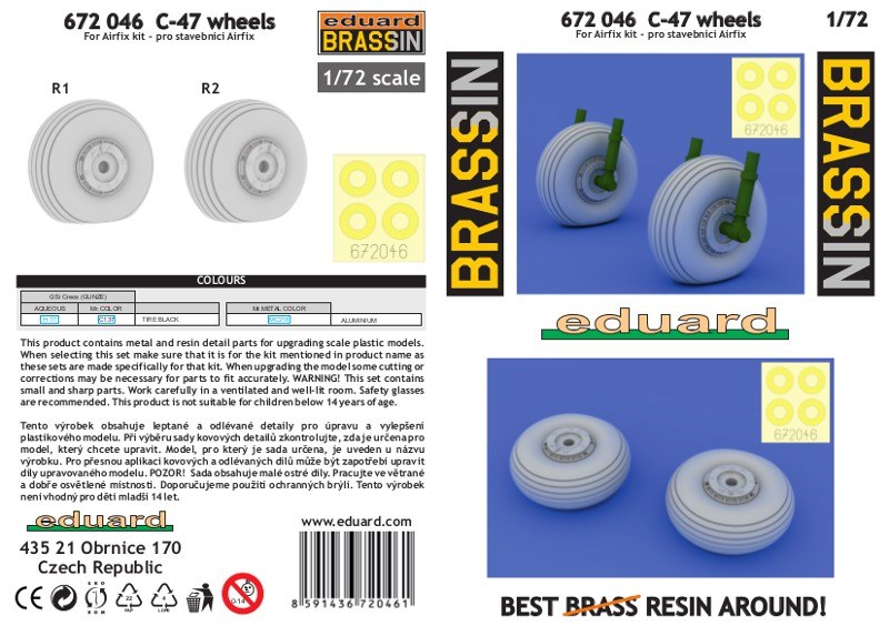 Eduard Brassin - C-47 wheels