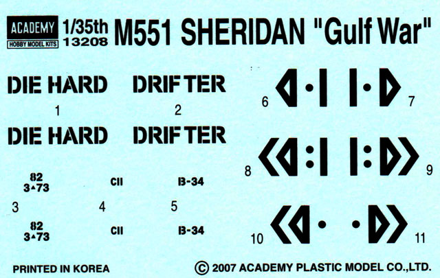 Academy - M551 Sheridan "Gulf War"