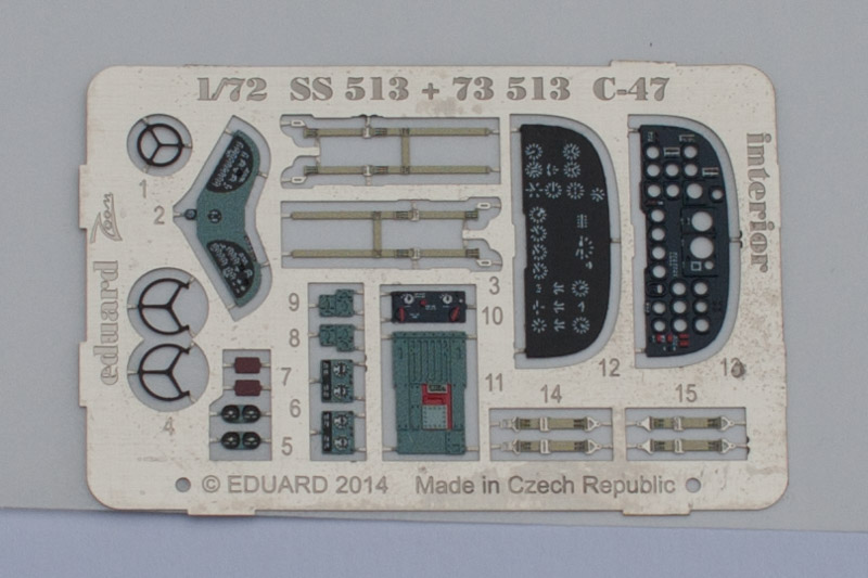 Eduard Ätzteile - C-47 interior S.A.