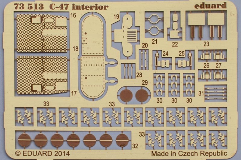 Eduard Ätzteile - C-47 interior S.A.