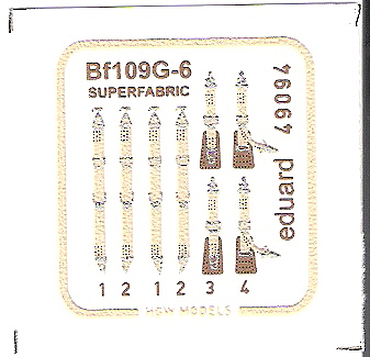 Eduard Ätzteile - Bf 109G seatbelts SUPERFABRIC