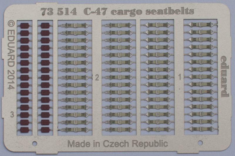 Eduard Ätzteile - C-47 cargo seatbelts
