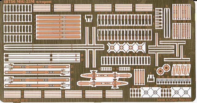 Eduard Ätzteile - MiG-23M/ML/MF weapon