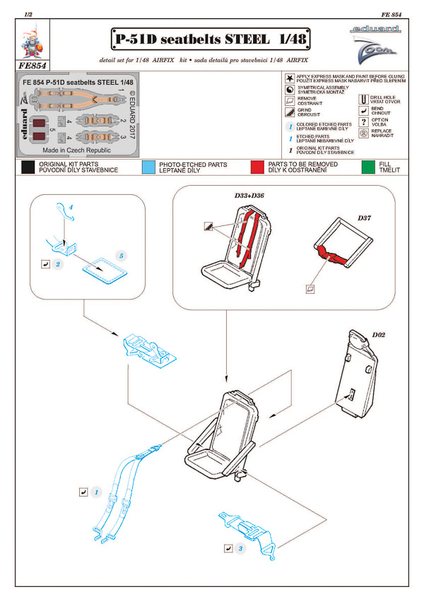 Eduard - P-51D Detail Sets Teil 1