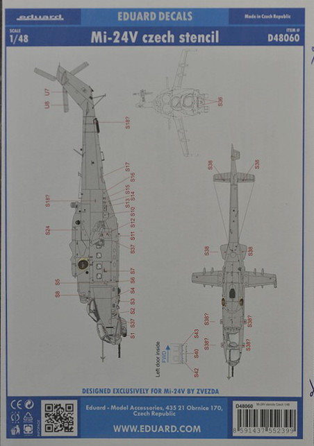 Eduard - Mi-24V czech stencil
