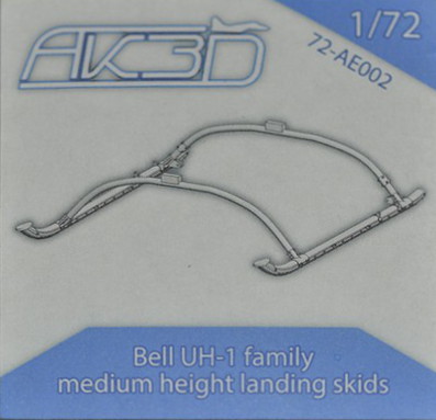 AK3D - Bell UH-1 family medium height landing skids