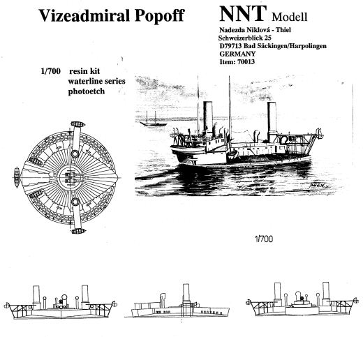 NNT Modell+Buch - Vizeadmiral Popoff