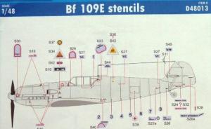 Bausatz: Eduard Decals Bf 109E stencils