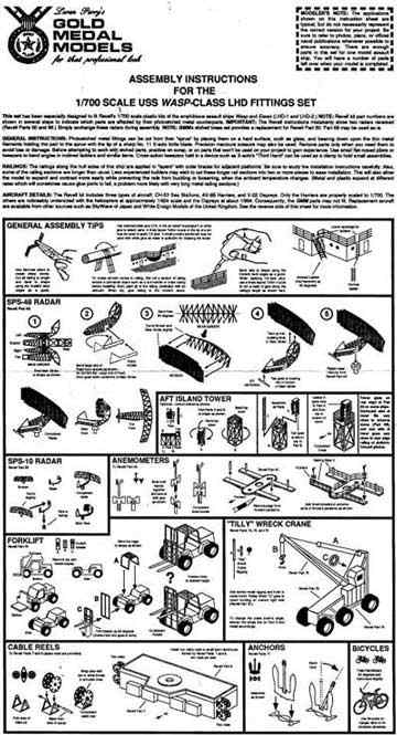 Gold Medal Models - Fotoätzteilesatz U.S.S. Wasp LHD