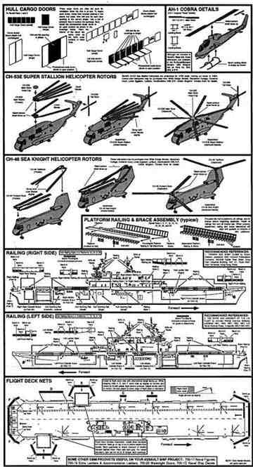 Gold Medal Models - Fotoätzteilesatz U.S.S. Wasp LHD