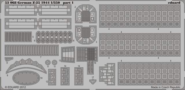 Eduard Ätzteile - German Z-25 1944 