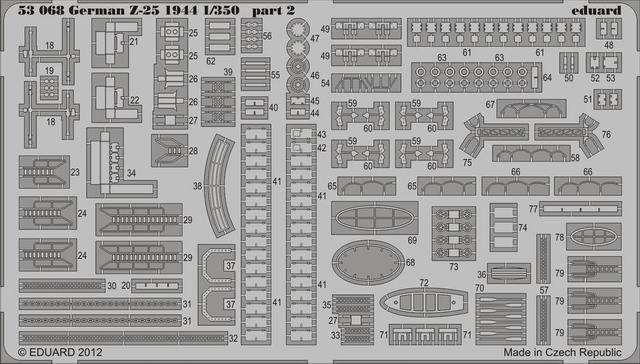 Eduard Ätzteile - German Z-25 1944 