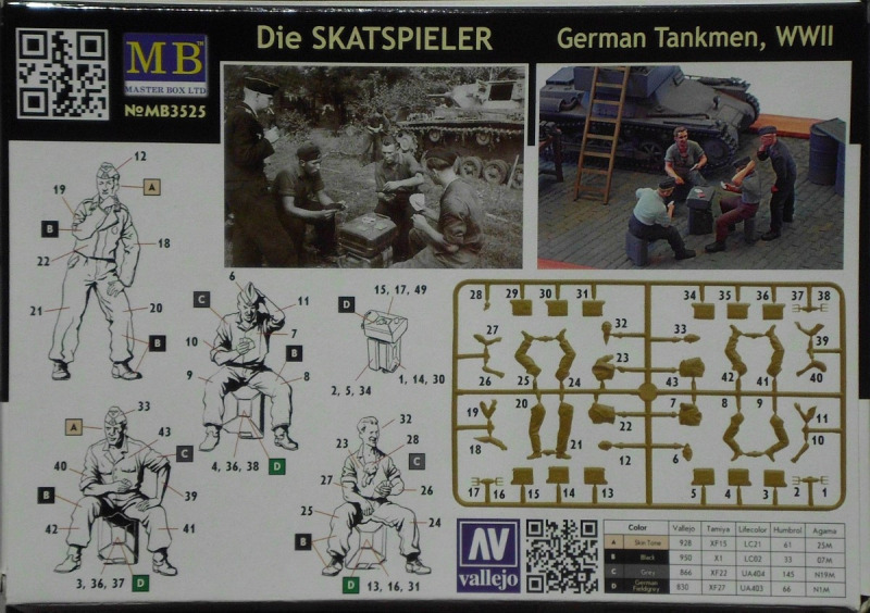 Master Box LTD - Die Skatspieler (German Tankmen, WWII)