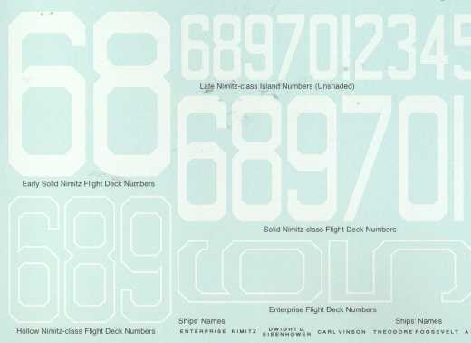 Gold Medal Models - Nuclear Carrier Decal