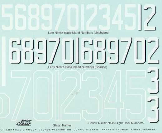 Gold Medal Models - Nuclear Carrier Decal