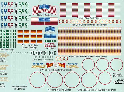 Gold Medal Models - Nuclear Carrier Decal