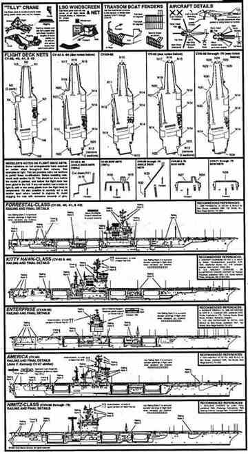 Gold Medal Models - Fotoätzteilesatz für US Navy Super Carrier