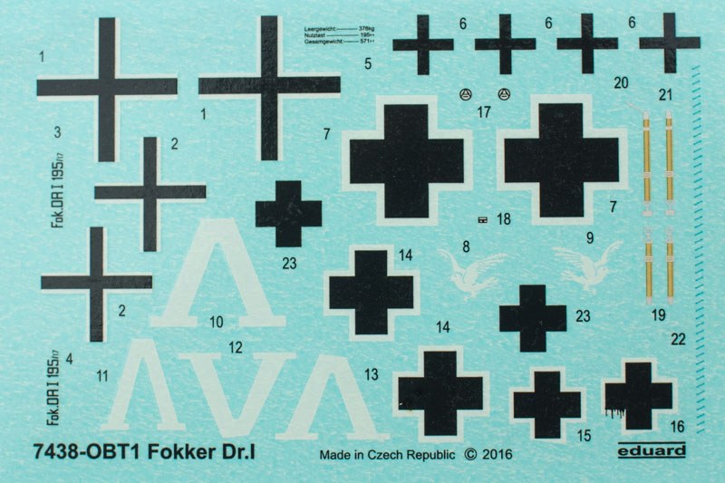 Eduard Bausätze - Fokker Dr.I