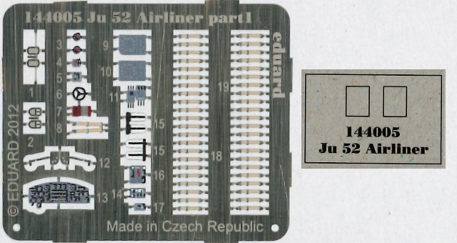 Eduard Ätzteile - Ju 52 Airliner