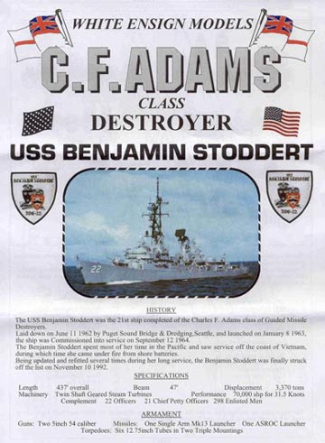 White Ensign Models - USS Benjamin Stoddert (DDG-22)