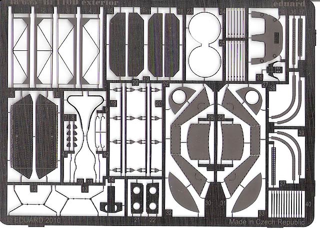 Eduard Ätzteile - Bf 110D exterior