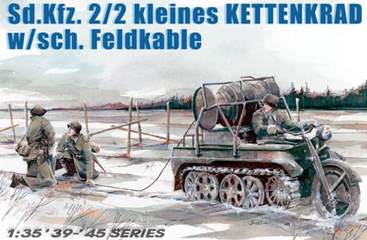 Dragon - Sd.Kfz. 2/2 kleines Kettenkrad mit schwerem Feldkabel