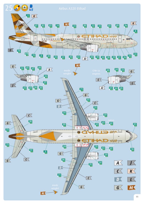 Revell - Airbus A320 Etihad Airways