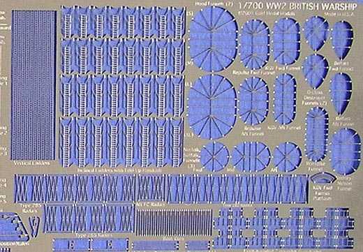 Gold Medal Models - Fotoätzteilesatz für Britische Kriegsschiffe